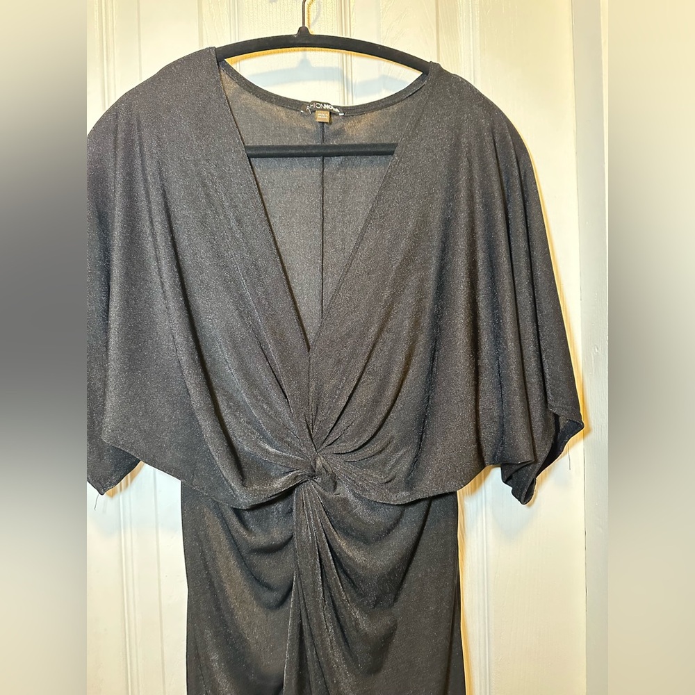 Fashion Nova Black Textured Fabric